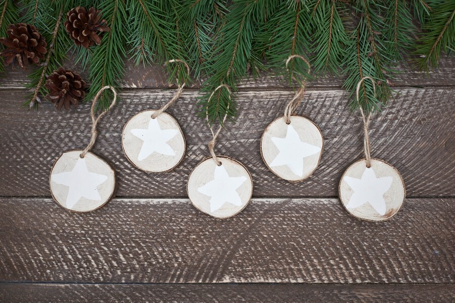 wooden christmas decorations