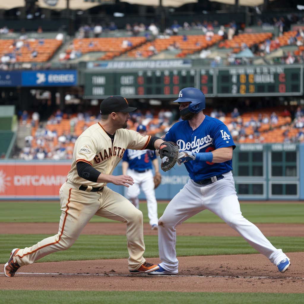 san francisco giants vs dodgers match player stats