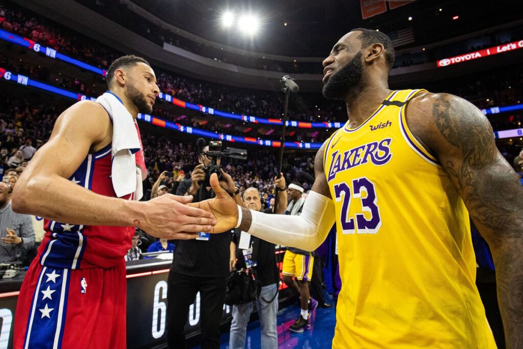 76ers vs Lakers Match Player Stats